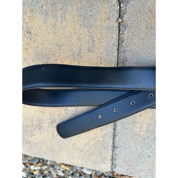 Vintage Fendi Belt Black Leather with Gold Buckle - Picture 15 of 16